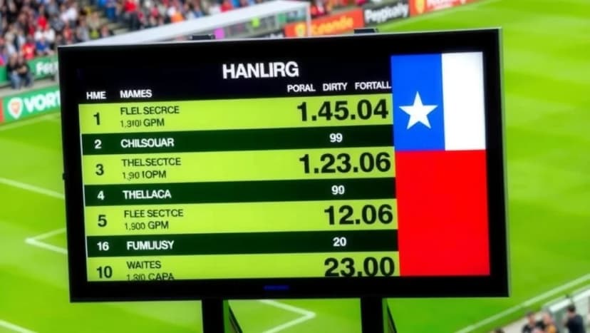 Chiles herrlandslag poängställning genom åren