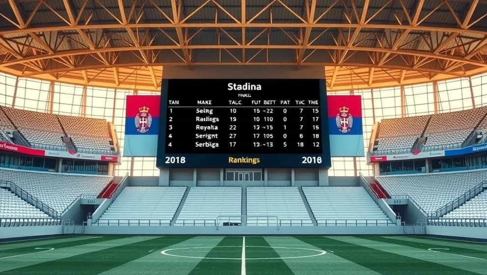 Poängställning i Serbiens herrlandslag i fotboll