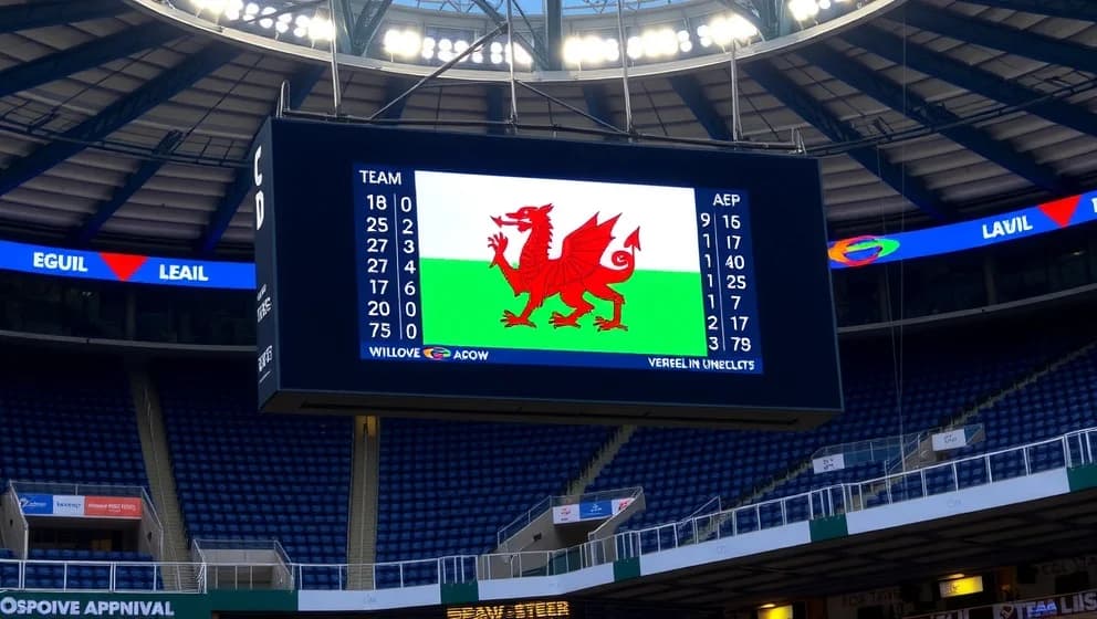 Poängställning i Wales herrlandslag i fotboll