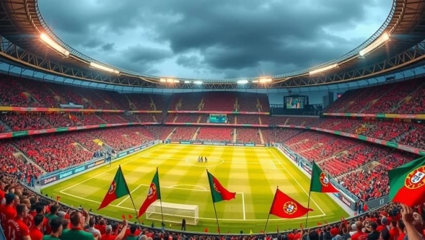 Portugals herrlandslag i fotboll spelar bäst