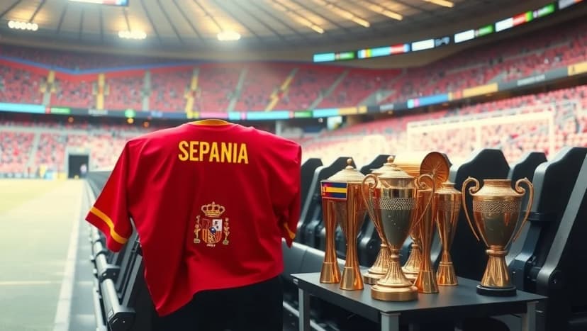 Spaniens herrlandslag i fotboll skriva historia